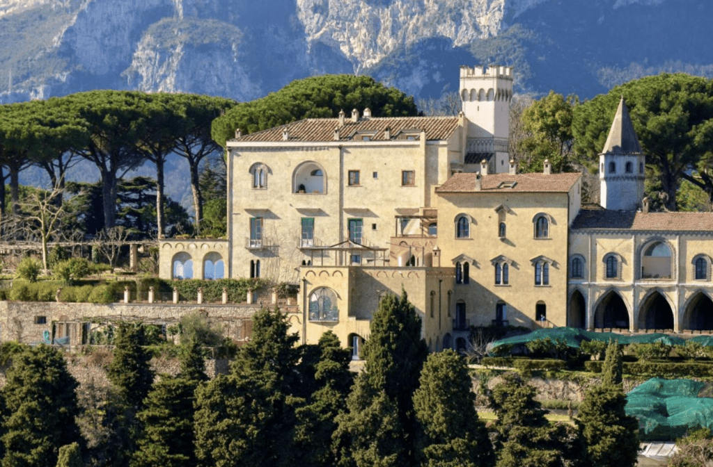 boutique hotels amalfi coast - villa cimbrone view of exterior of hotel