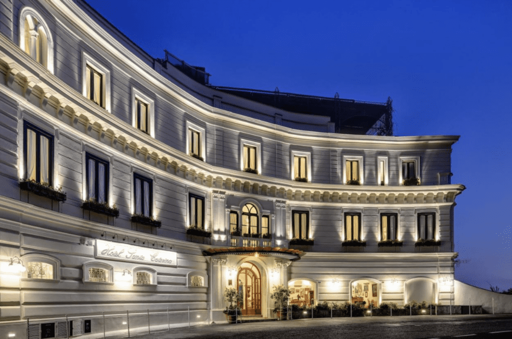 Boutique Hotels Amalfi Coast - you will want to visit the grand entrance that hangs off with cliff views. Hotel Santa Caterina.