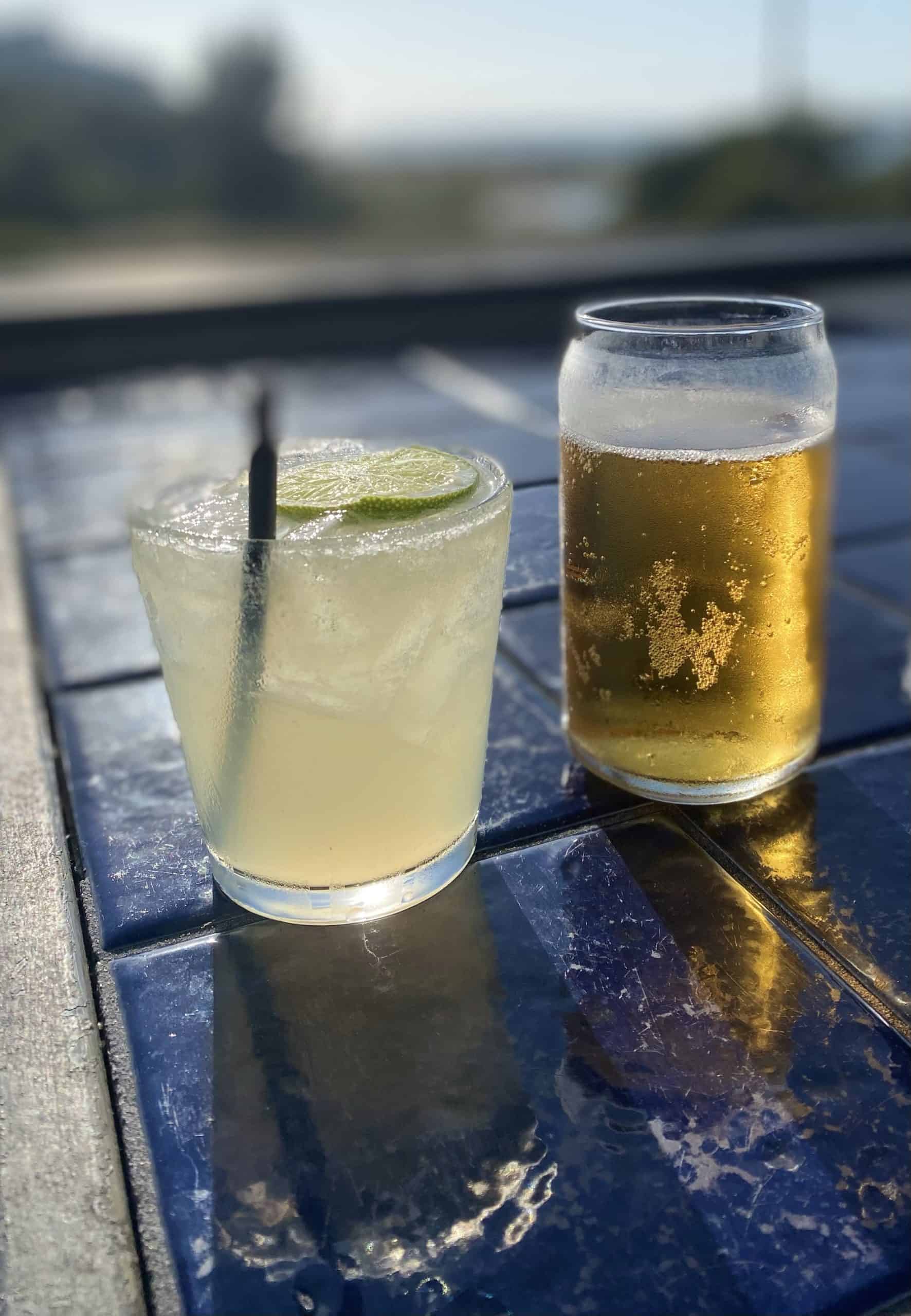 Beer and margarita at Sea Worthy in Tierra Verde FL