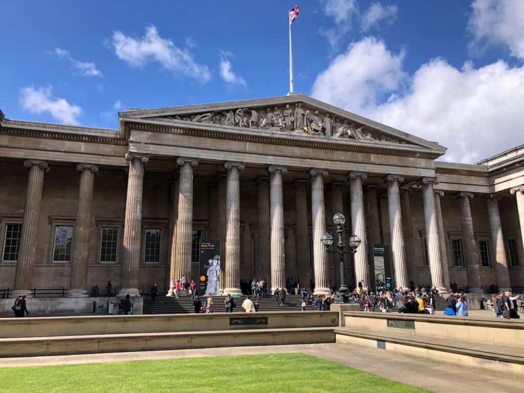 The British Museum Front Entrance 