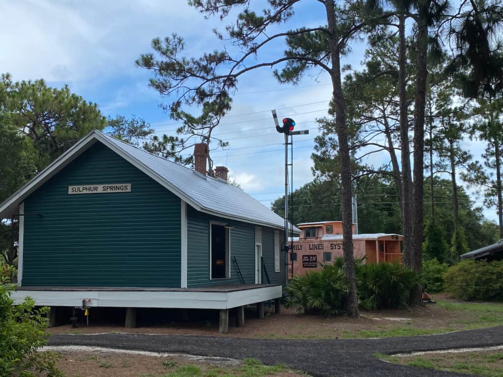 sulpher springs depot at heritage village largo, florida