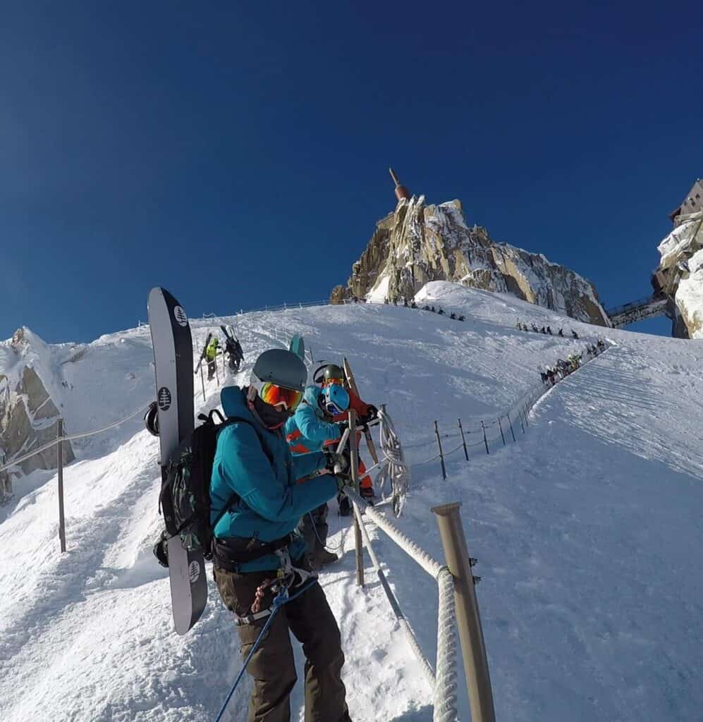 Tom on Chamonix Snowboard Trip to Vallee Blanche