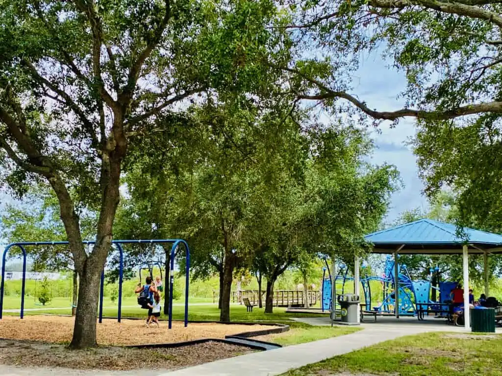 Playground, Swings, and Picnic Areas are spacious and clean and ADA accessible.