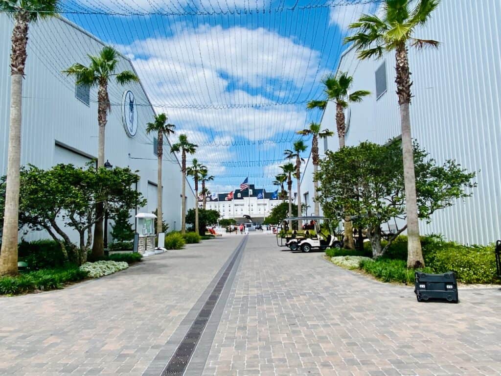 World Equestrian Center Ocala Main Entrance with long walking path