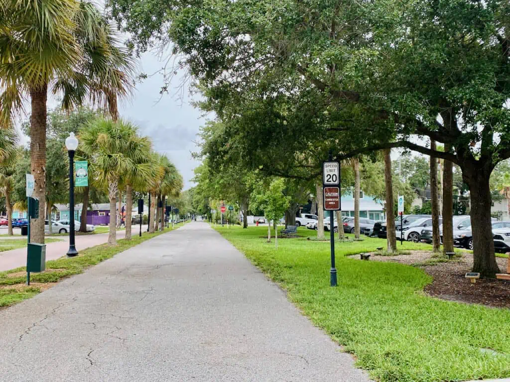 Pinellas Trail in the city of Dunedin