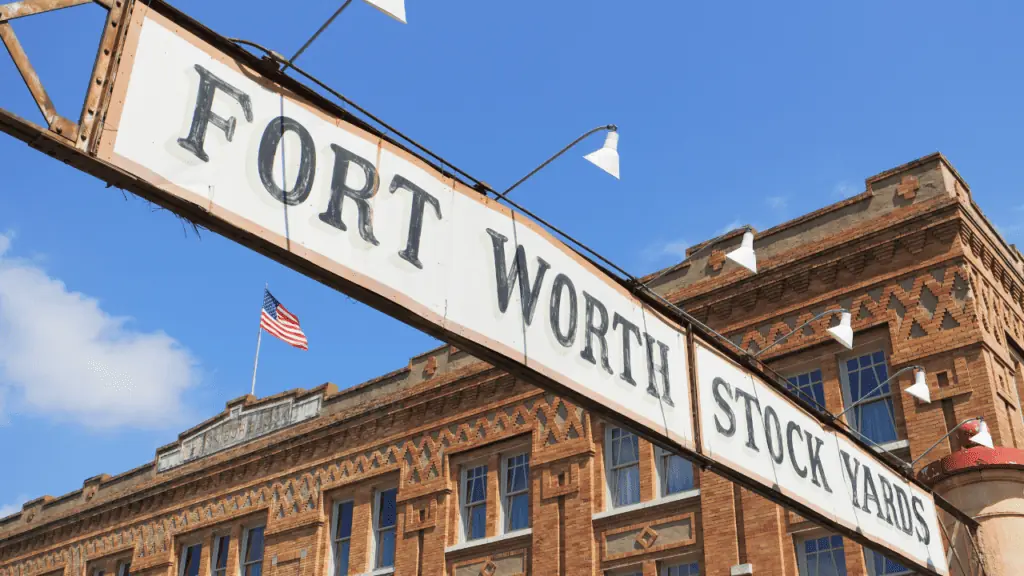 Fort Worth Stock Yards sign 