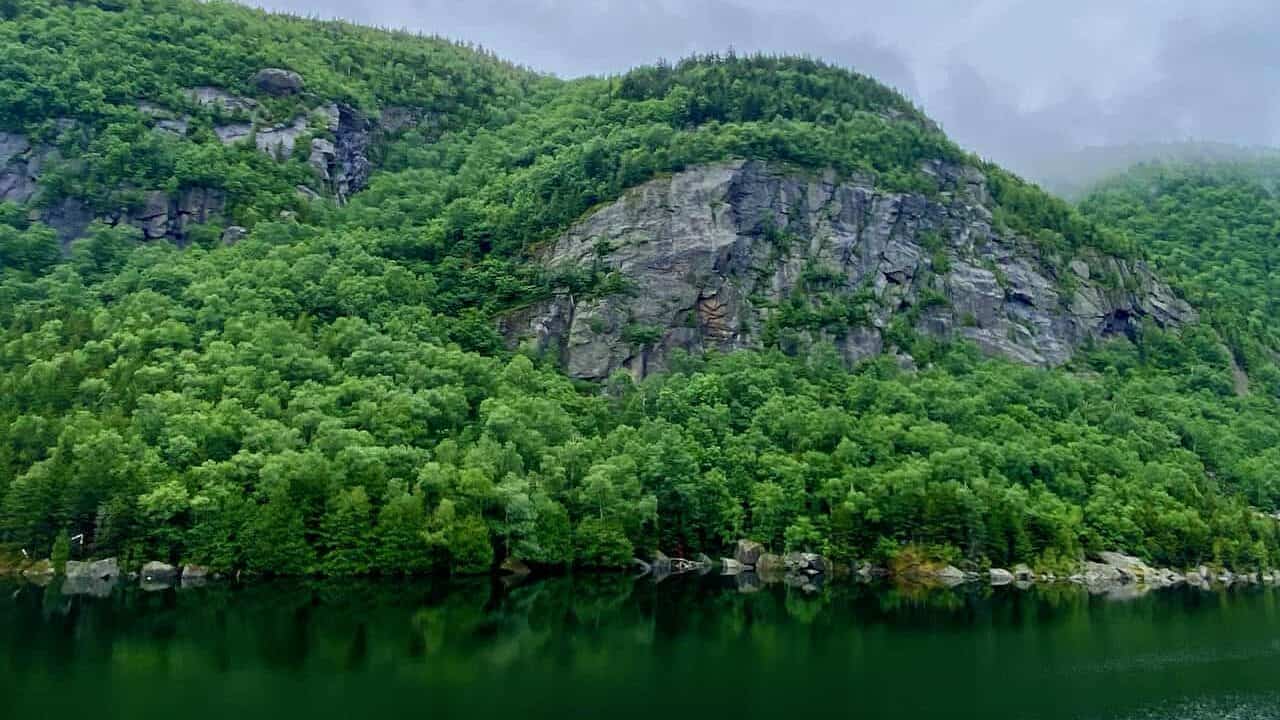 Views of mountains near Lake Placid NY