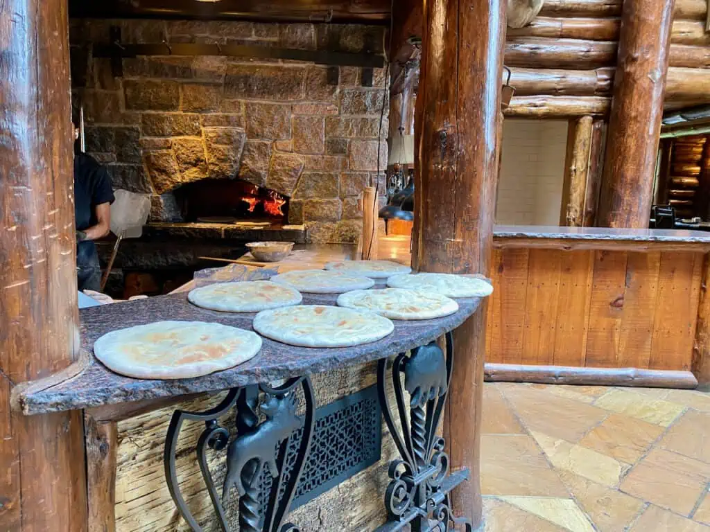 Peak 47 at the Whiteface Lodge is shown making stone fired pizza