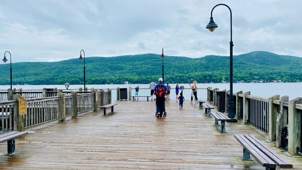 Lake George Photos showing the Lake George Pier.