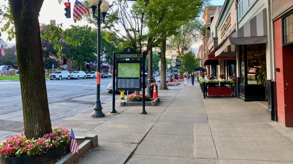 Downtown Saratoga Springs NY