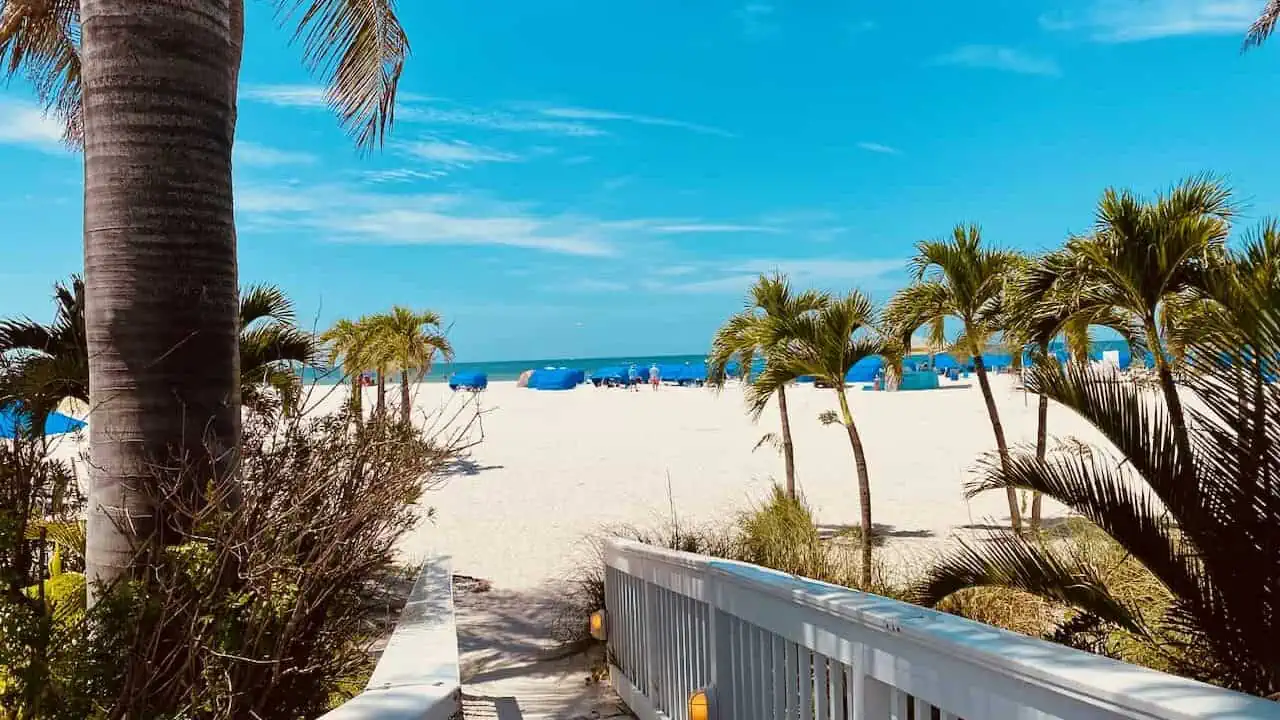 Bellwether Beach Resort has amazing views of the gulf of Mexico being directly on the beach, St Pete Beach.