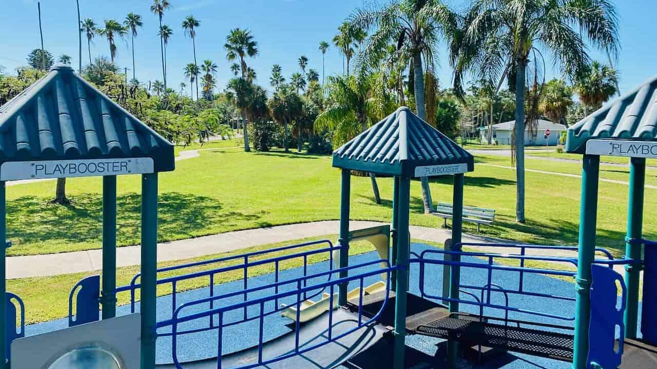 Lazarillo Park in St Pete Beach has a beautiful playground area.